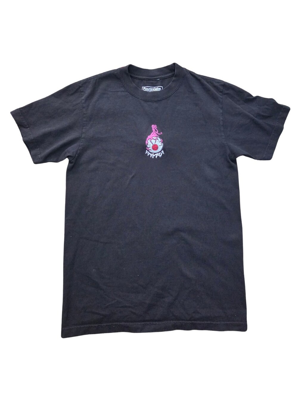 Bystndrs Fourthgate Naruto Small T-Shirt Black Embroidered 3 Tomoe Sharingan Eye
